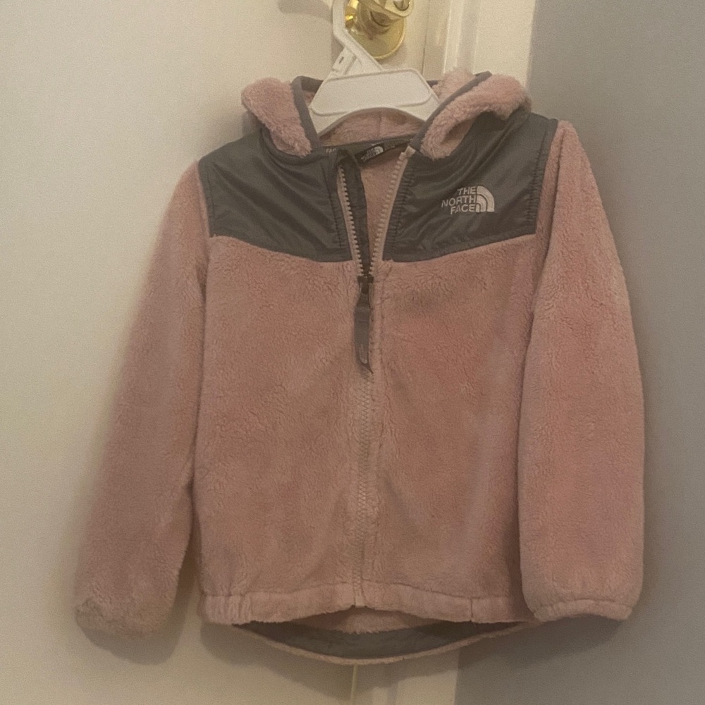 The North Face Blush Pink and Charcoal Jacket